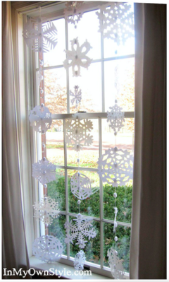 冬日窗飾 雪花的夢幻點綴